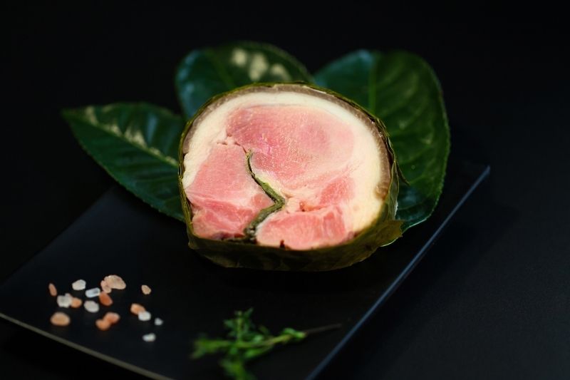 thịt đầu rồng xông trà