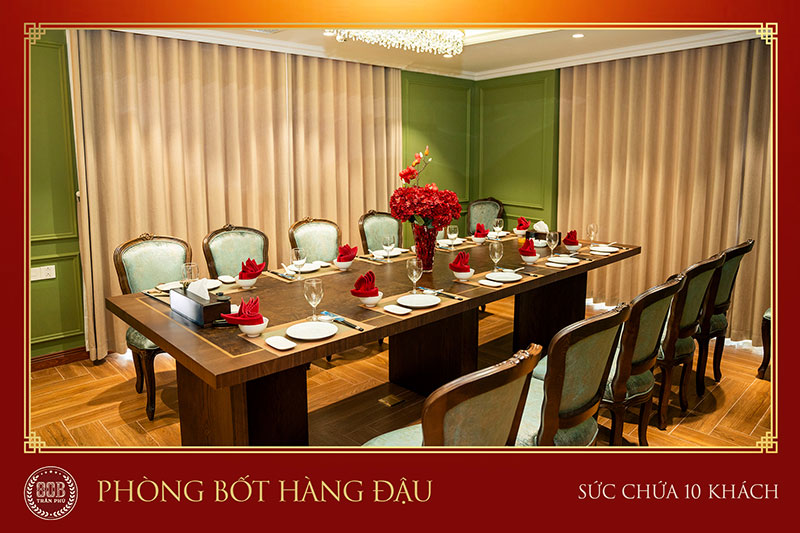 Hệ thống phòng riêng tiếp khách tại Hà Nội sang trọng tại 80B Trần Phú